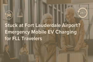 Stuck at Fort Lauderdale Airport? Emergency Mobile EV Charging for FLL Travelers