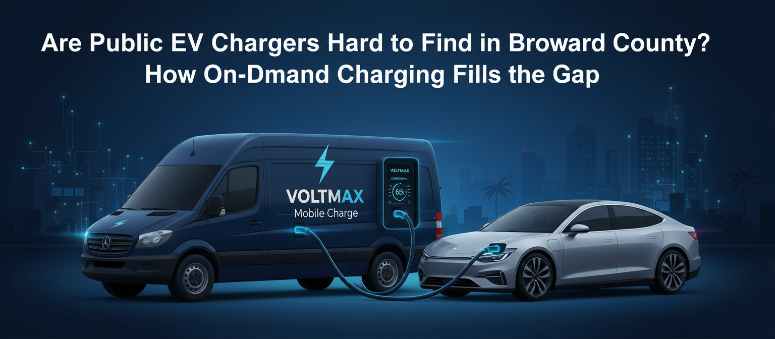 Are Public EV Chargers Hard to Find in Broward County? How On-Demand Charging Fills the Gap